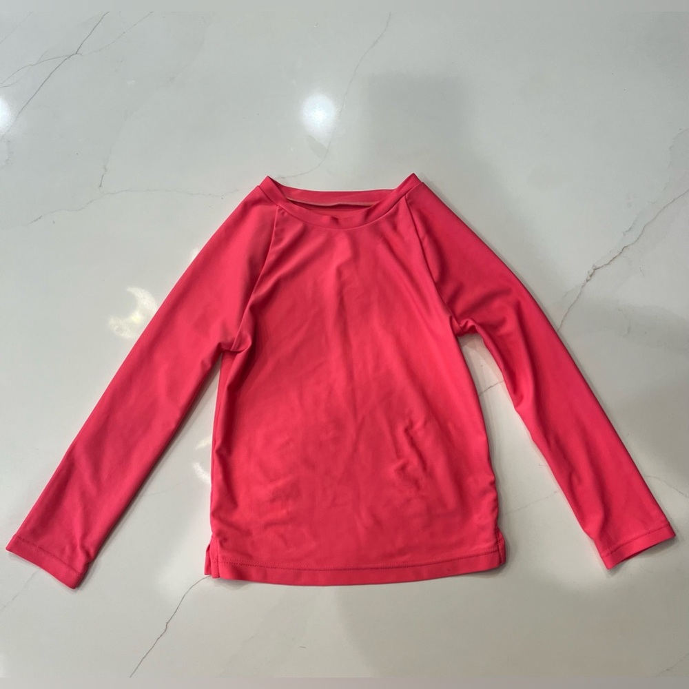 GAP Kids Girls Size XS(4/5) Rash Guard Long Sleeve Swim Shirt